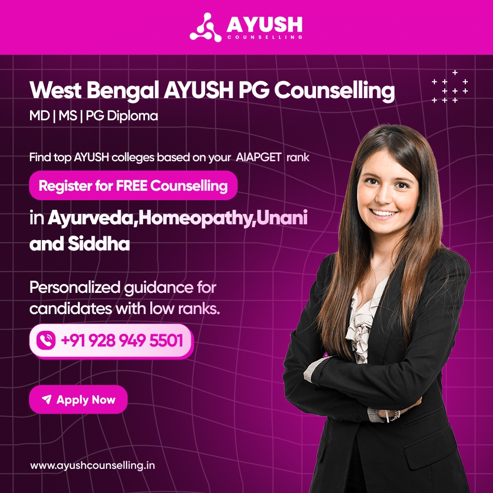 West Bengal Ayush PG Counselling 2024